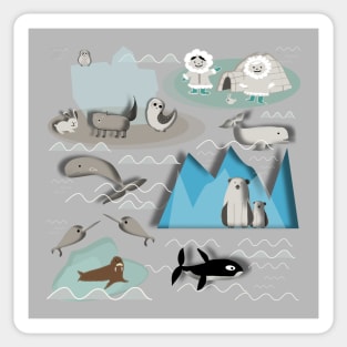 arctic animals Sticker